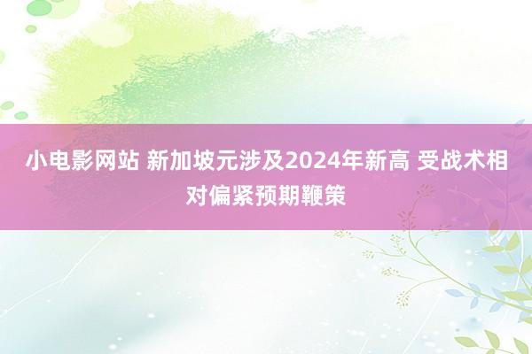 小电影网站 新加坡元涉及2024年新高 受战术相对偏紧预期鞭策