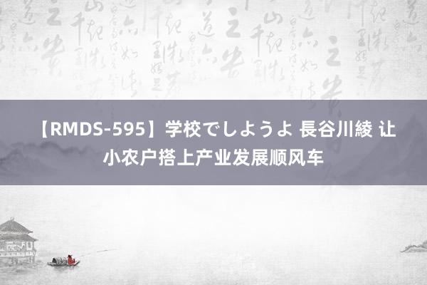 【RMDS-595】学校でしようよ 長谷川綾 让小农户搭上产业发展顺风车